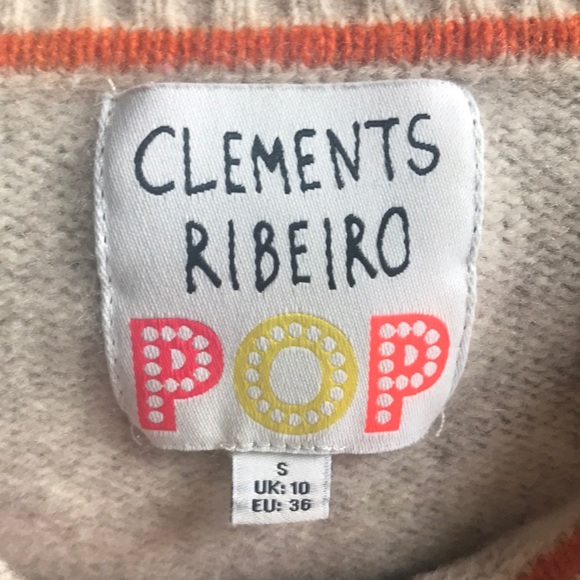 CLEMENTS RIBEIRO POP 100% LAMBSWOOL SWEATER - Picture 3 of 4